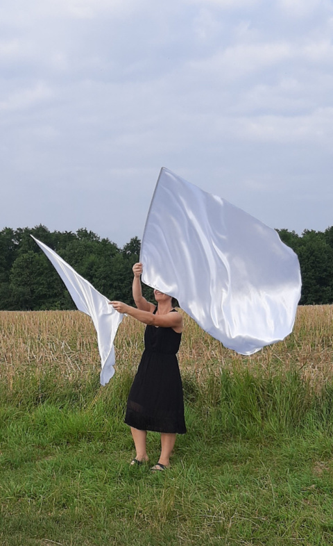 Flagi białe 150cm/1m Flagi białe 150cm/1m