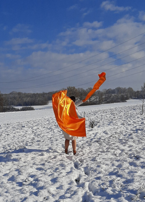 Flagi pomarańczowe 150cm/1m Flagi pomarańczowe 150cm/1m